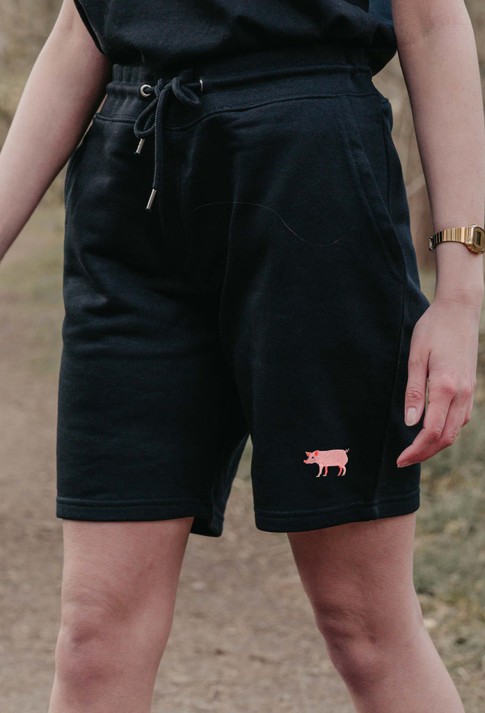 pig womens sweat shorts Big Wild Thought