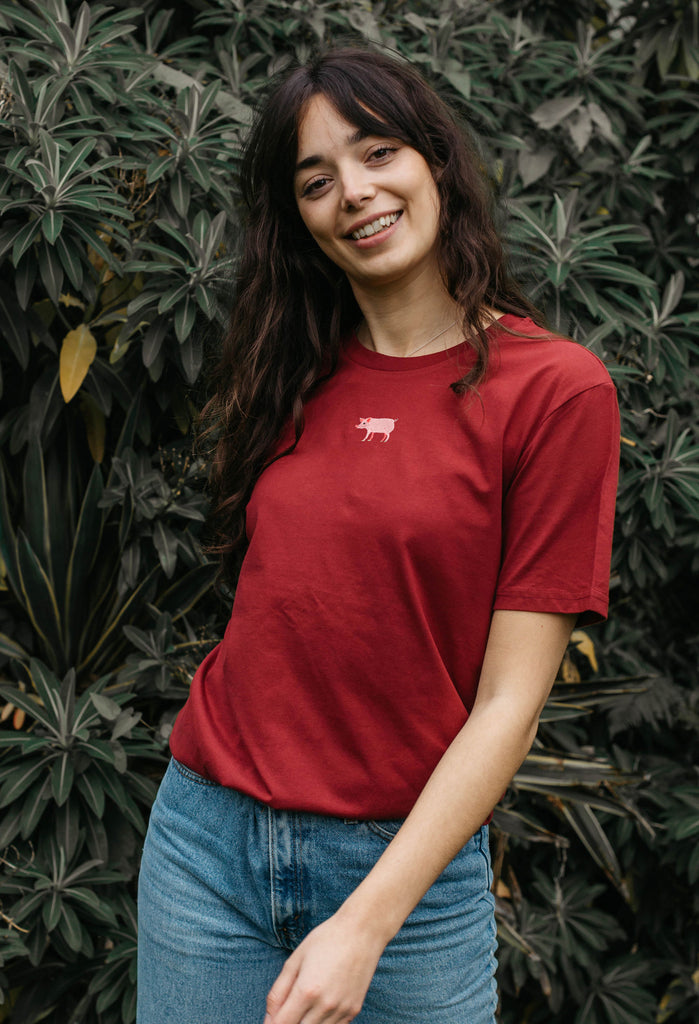 pig womens t-shirt Big Wild Thought