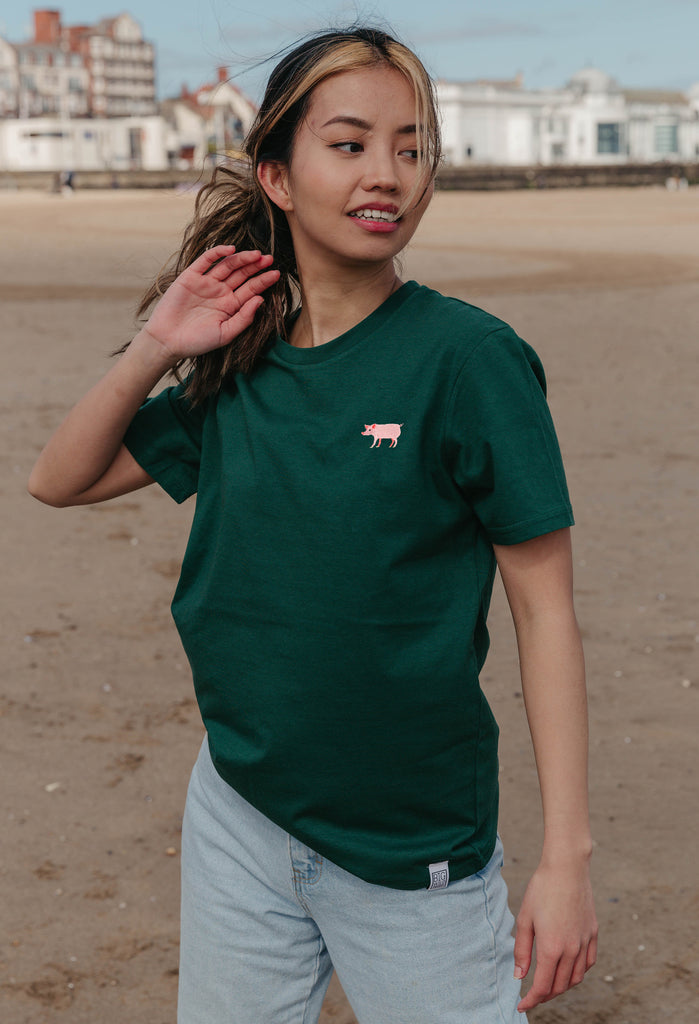 pig womens t-shirt Big Wild Thought