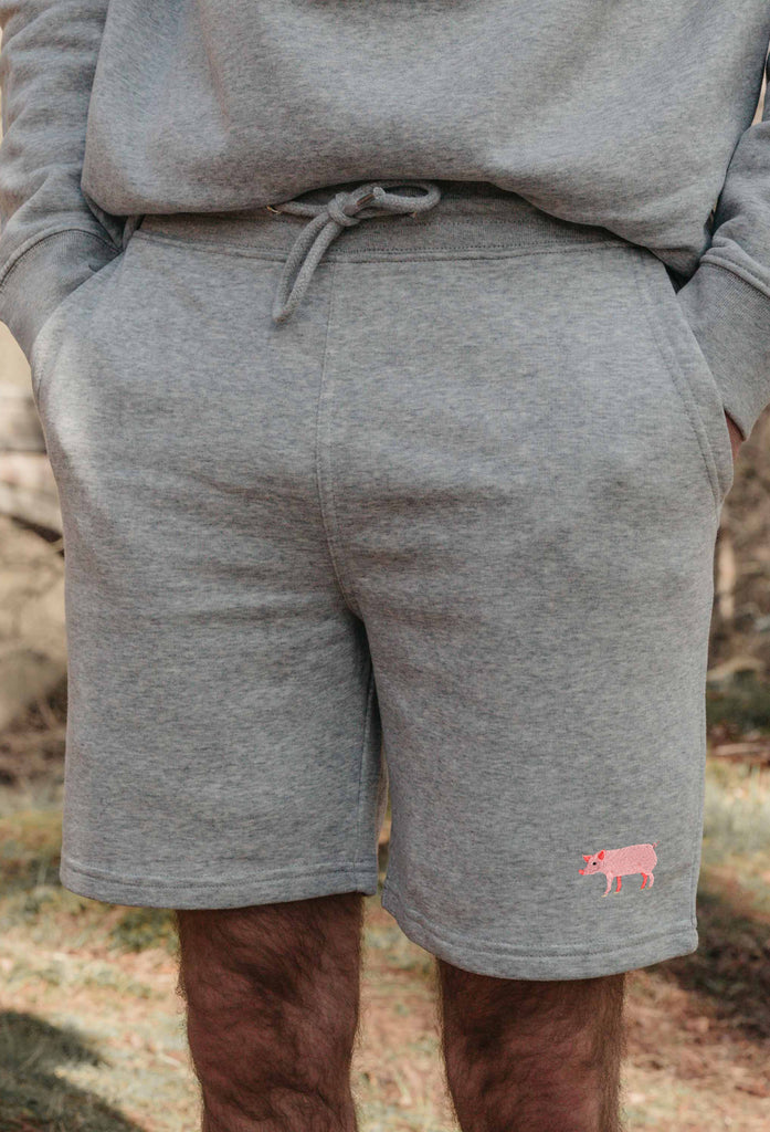 pig mens sweat shorts Big Wild Thought