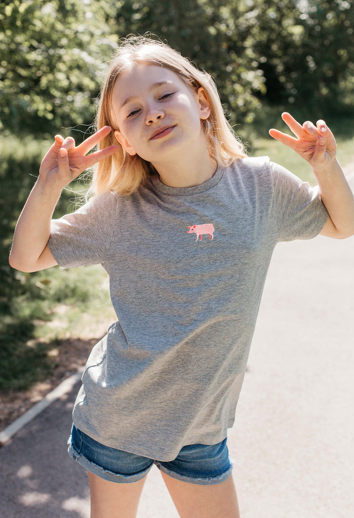 pig childrens t-shirt Big Wild Thought