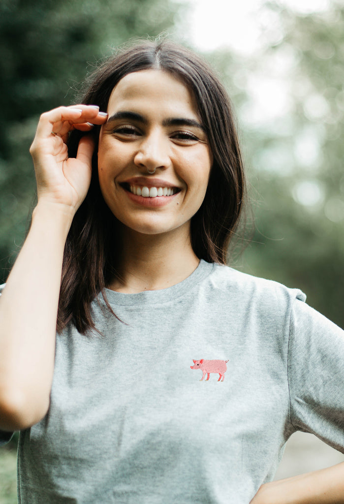 pig womens t-shirt Big Wild Thought