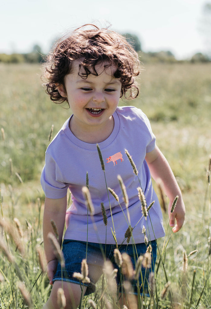 pig childrens t-shirt Big Wild Thought