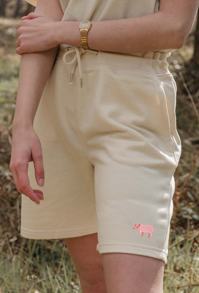 pig womens sweat shorts Big Wild Thought
