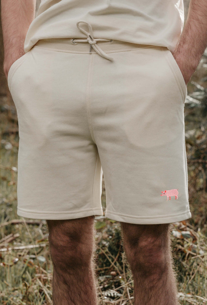 pig mens sweat shorts Big Wild Thought