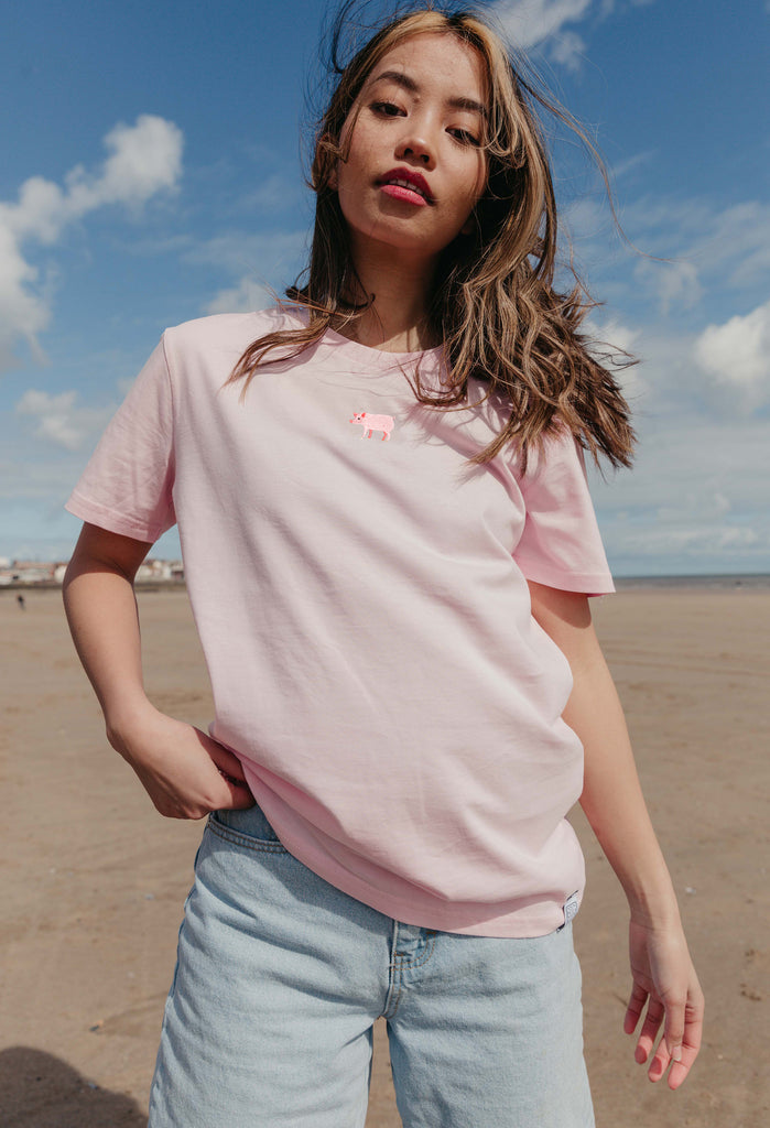 pig womens t-shirt Big Wild Thought