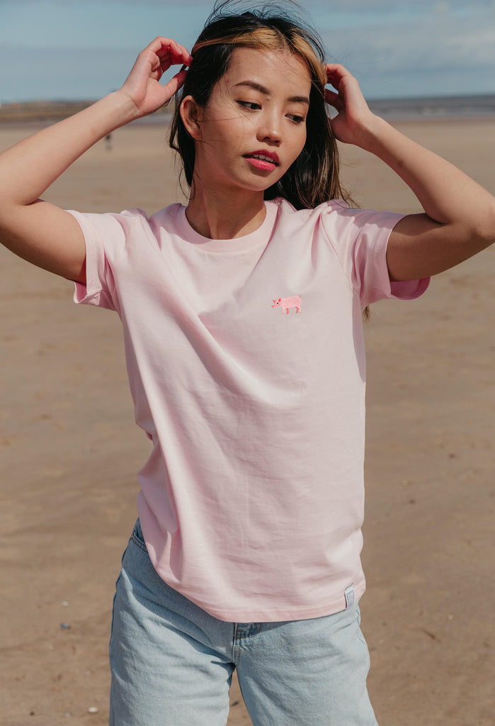 pig womens t-shirt Big Wild Thought