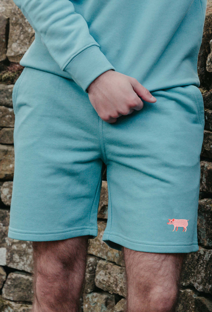 pig mens sweat shorts Big Wild Thought