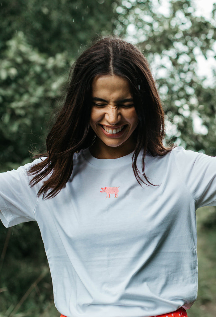 pig womens t-shirt Big Wild Thought