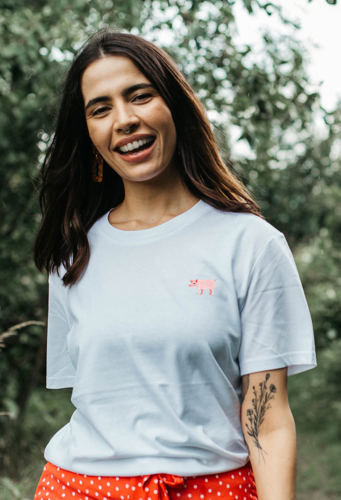 pig womens t-shirt Big Wild Thought