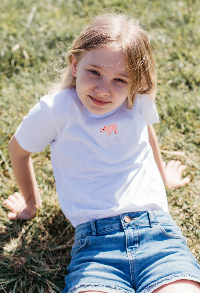 pig childrens t-shirt Big Wild Thought