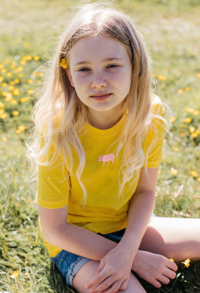pig childrens t-shirt Big Wild Thought
