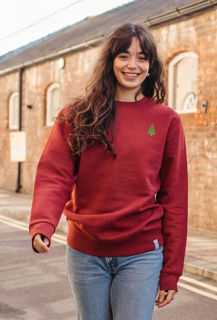 pine tree womens sweatshirt Big Wild Thought