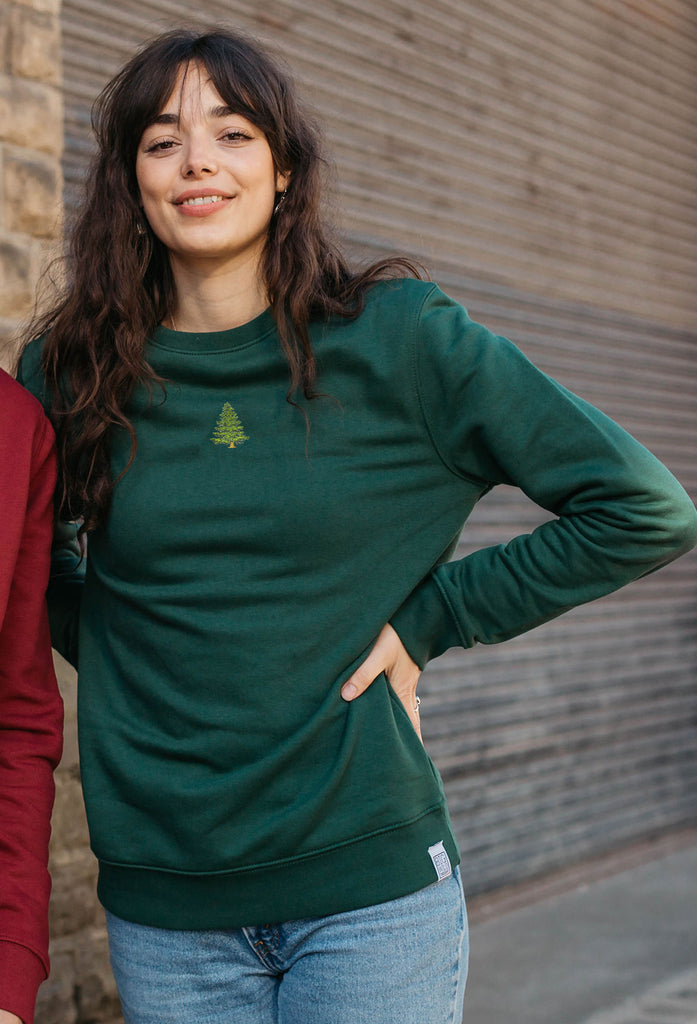 pine tree womens sweatshirt Big Wild Thought