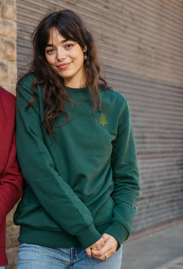 pine tree womens sweatshirt Big Wild Thought