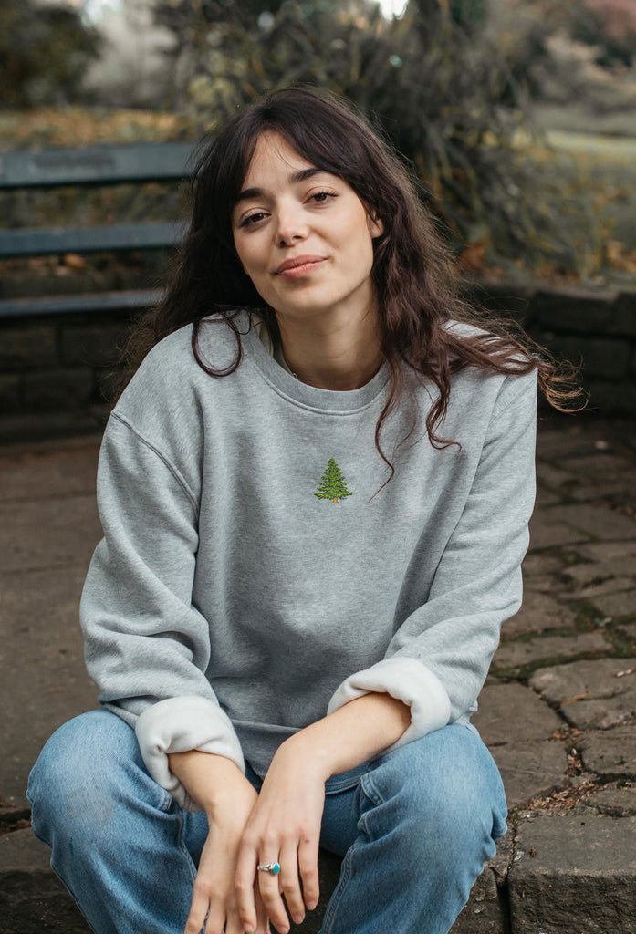 pine tree womens sweatshirt Big Wild Thought