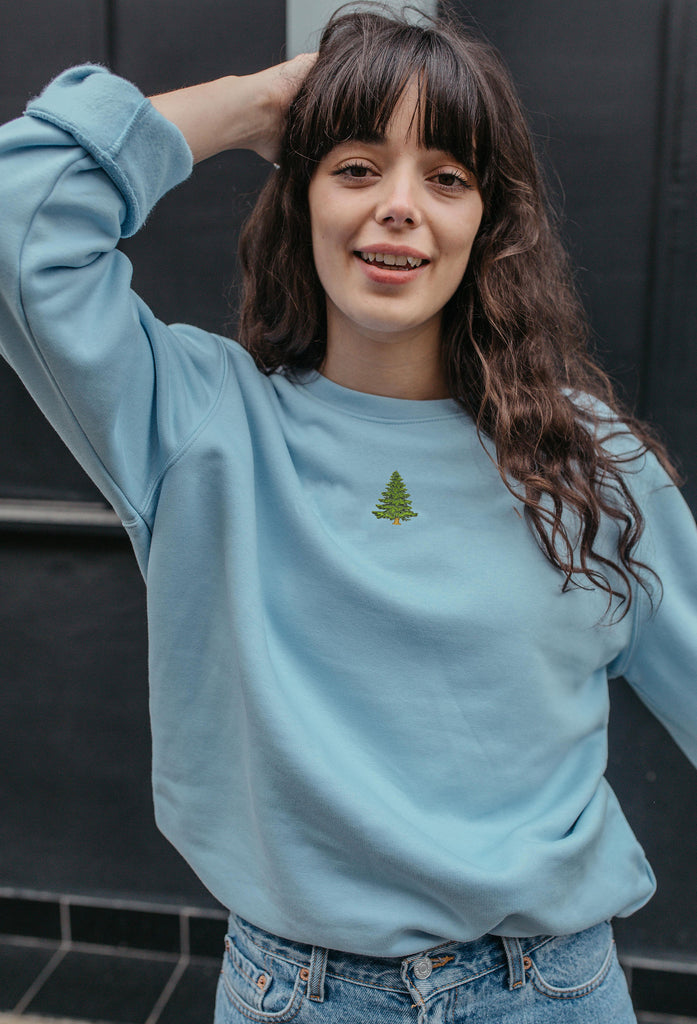 pine tree womens sweatshirt Big Wild Thought