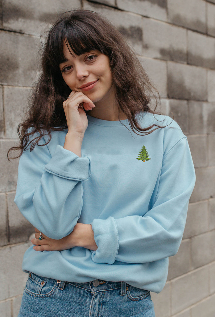 pine tree womens sweatshirt Big Wild Thought