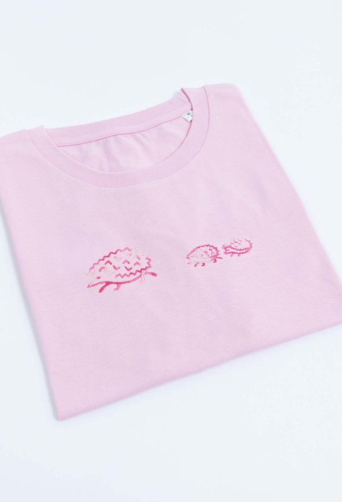family of hedgehogs unisex cropped t-shirt Big Wild Thought