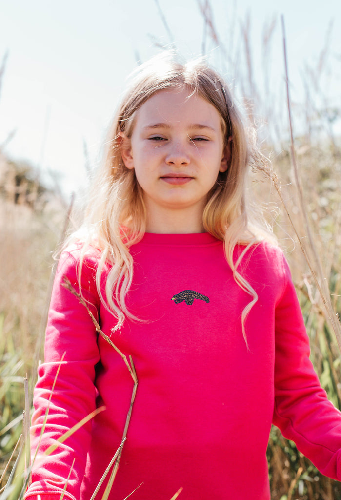 pangolin childrens sweatshirt Big Wild Thought