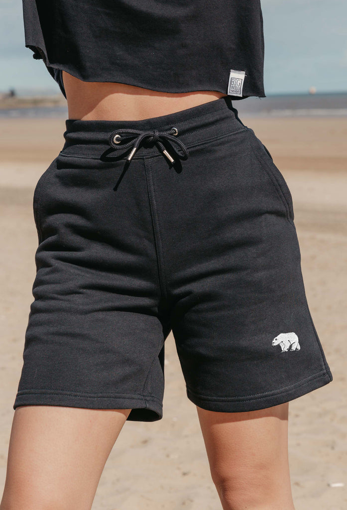 polar bear womens sweat shorts Big Wild Thought