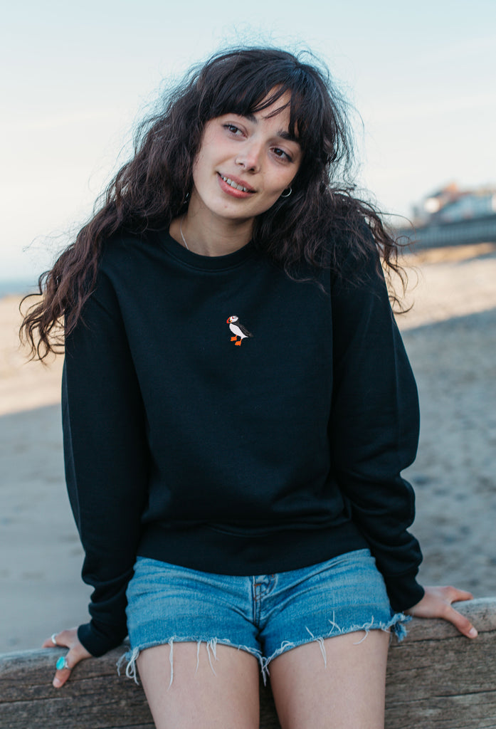 puffin womens sweatshirt Big Wild Thought