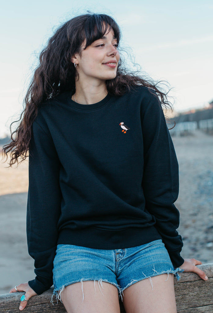 puffin womens sweatshirt Big Wild Thought