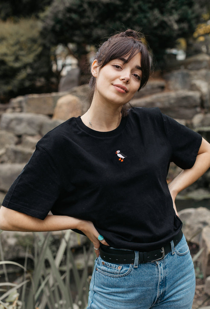 puffin womens t-shirt Big Wild Thought