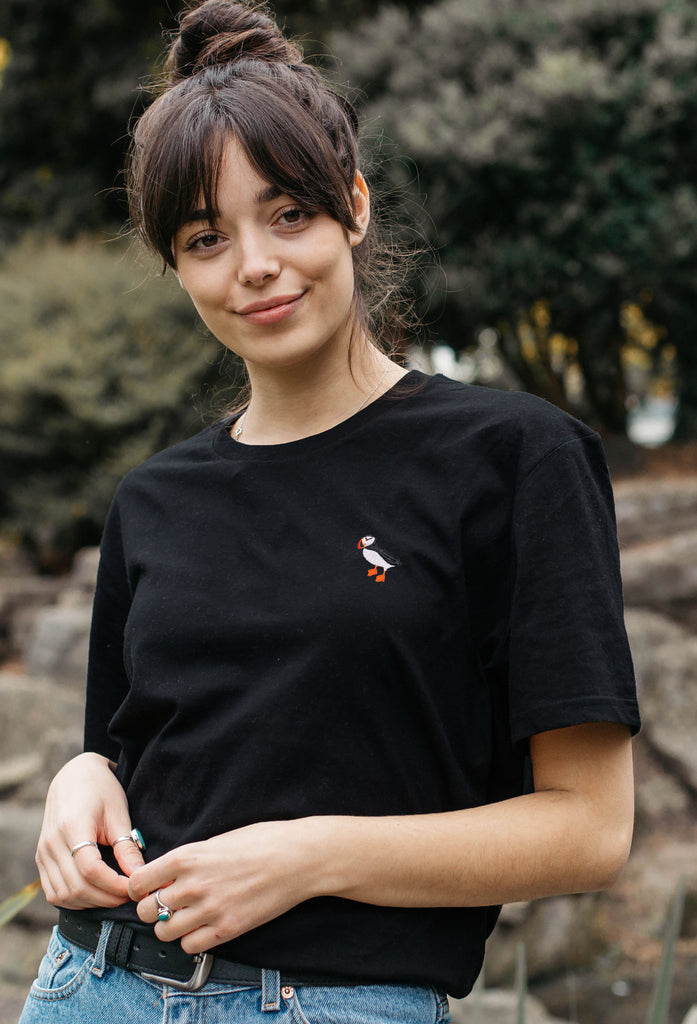 puffin womens t-shirt Big Wild Thought