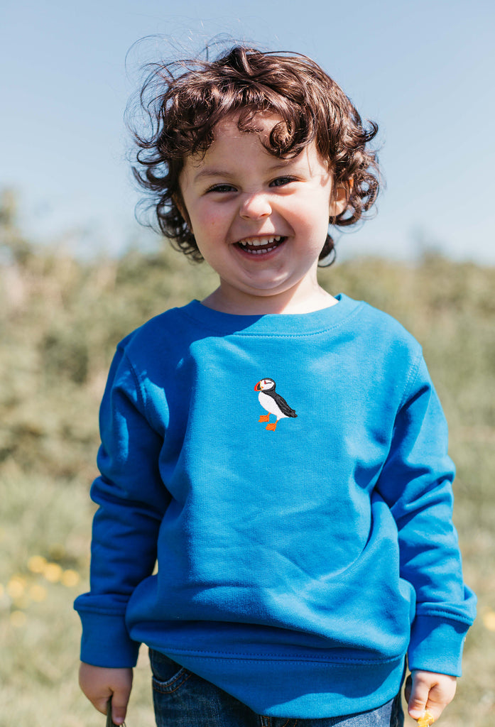 puffin childrens sweatshirt Big Wild Thought