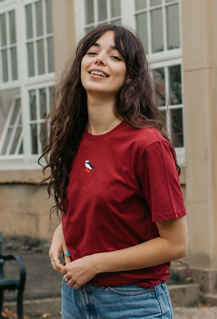 puffin womens t-shirt Big Wild Thought