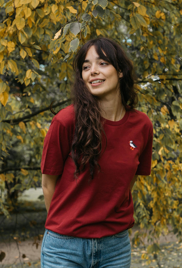 puffin womens t-shirt Big Wild Thought