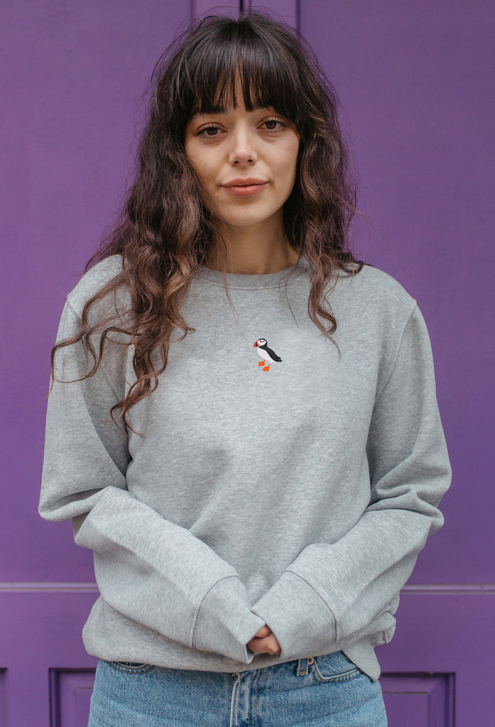puffin womens sweatshirt Big Wild Thought