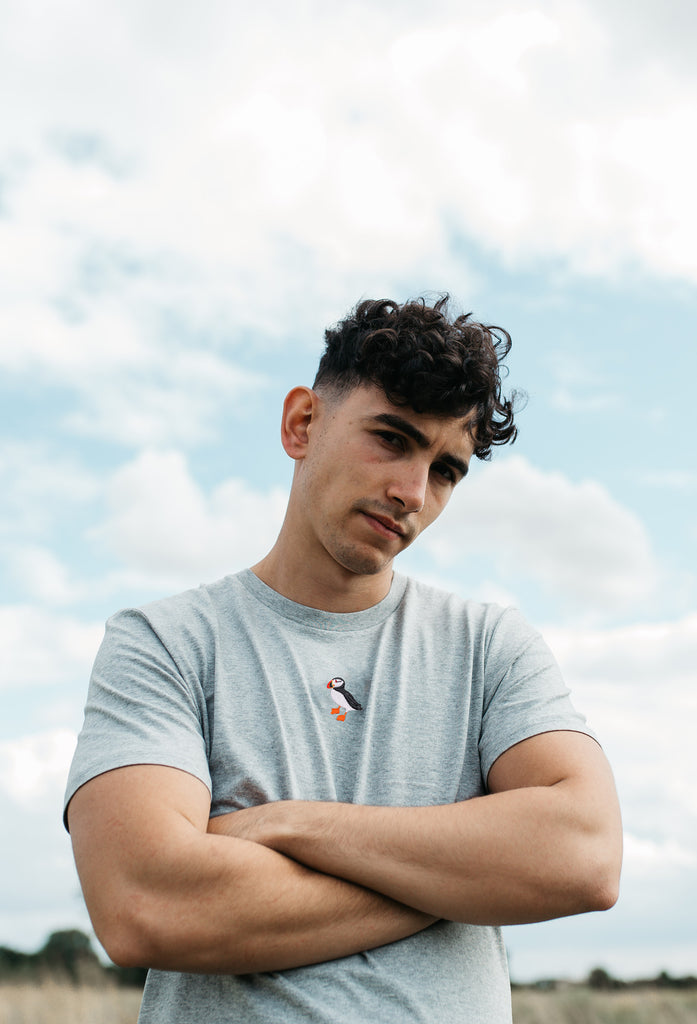 puffin mens t-shirt Big Wild Thought