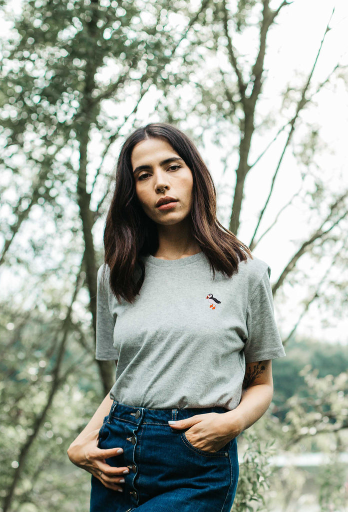 puffin womens t-shirt Big Wild Thought
