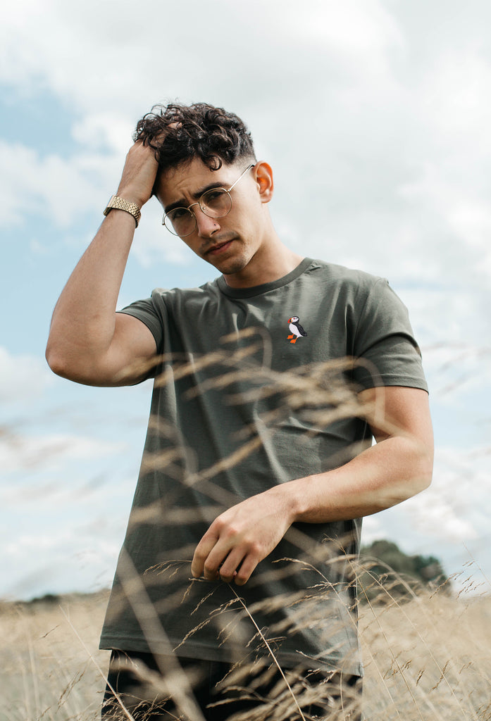 puffin mens t-shirt Big Wild Thought