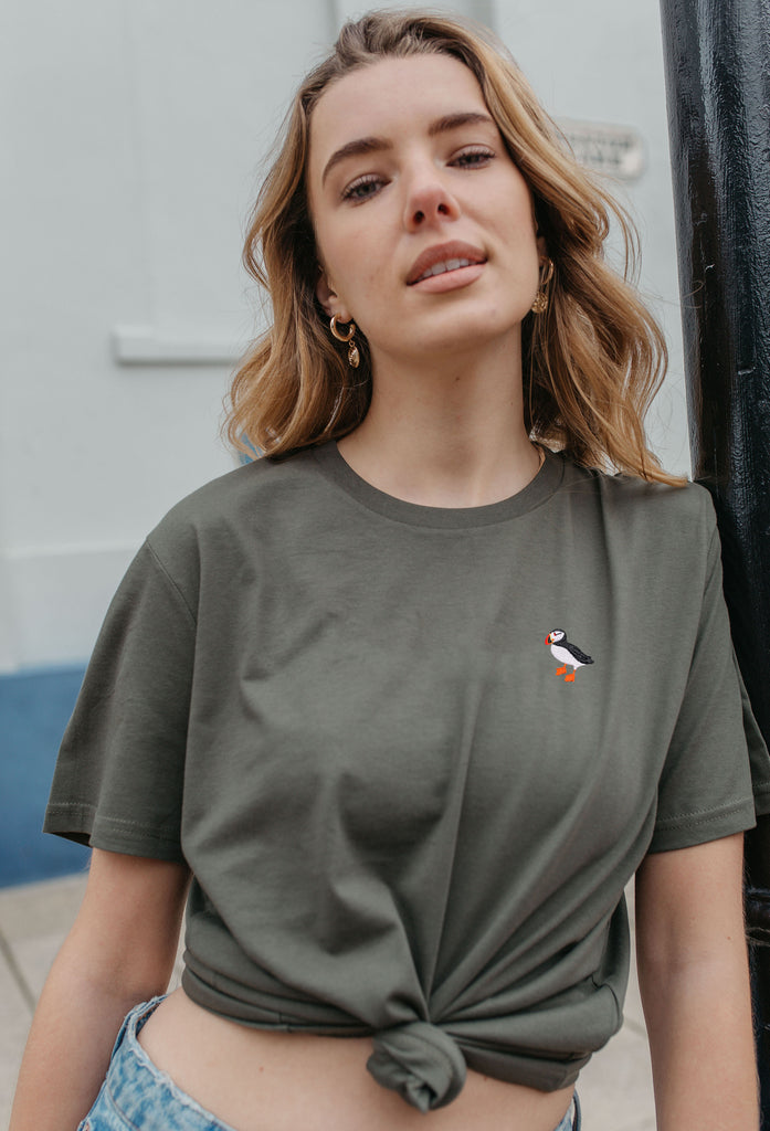 puffin womens t-shirt Big Wild Thought