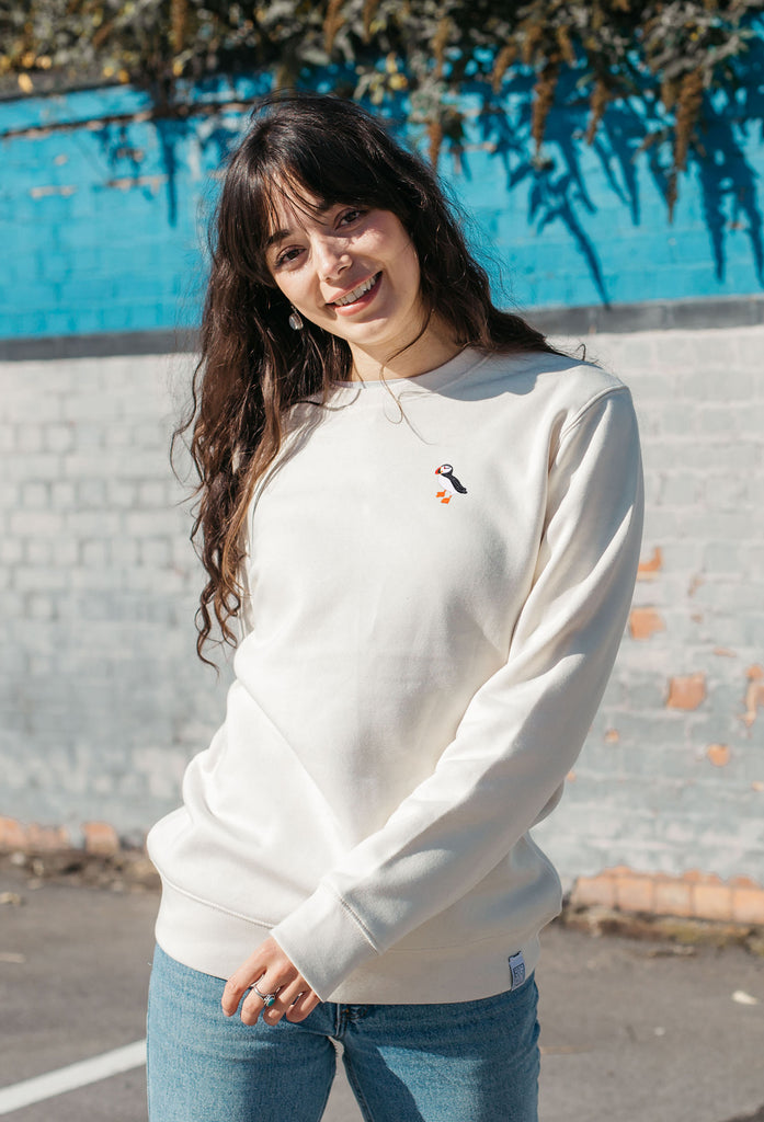 puffin womens sweatshirt Big Wild Thought