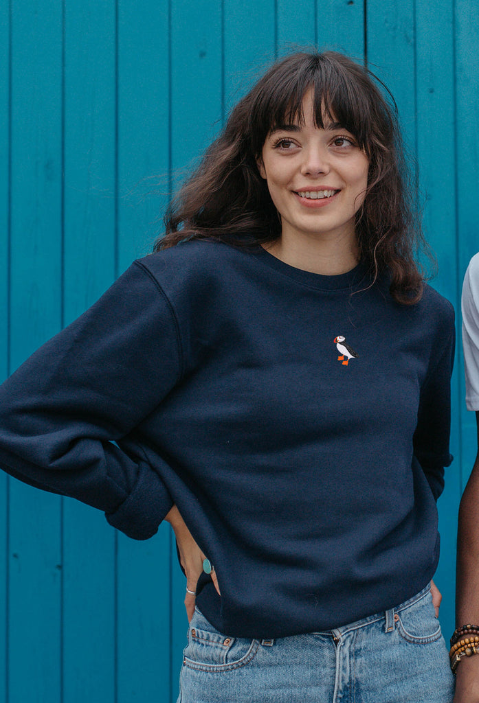 puffin womens sweatshirt Big Wild Thought