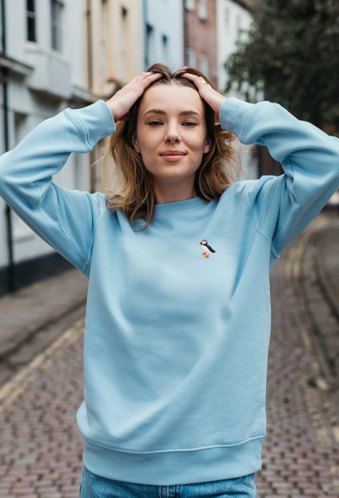 puffin womens sweatshirt Big Wild Thought