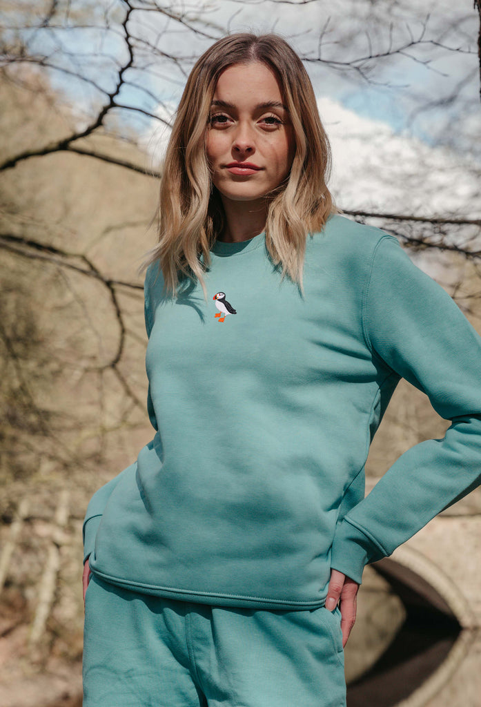 puffin womens sweatshirt Big Wild Thought