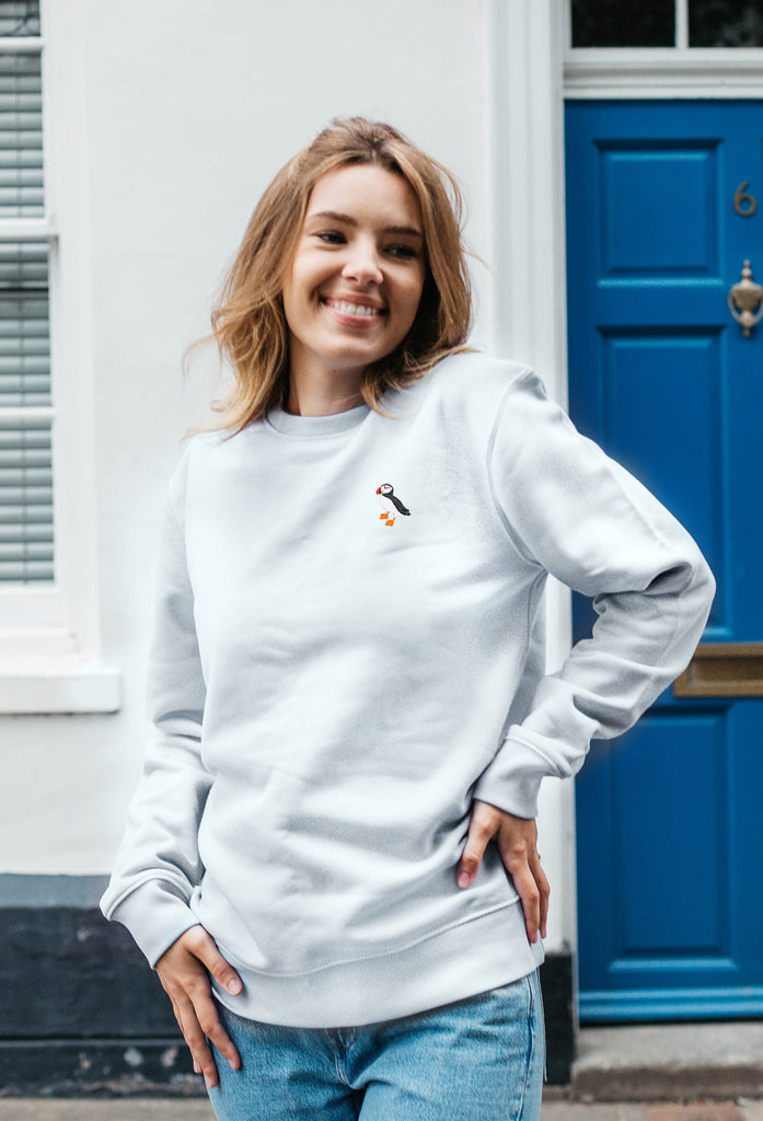 puffin womens sweatshirt Big Wild Thought
