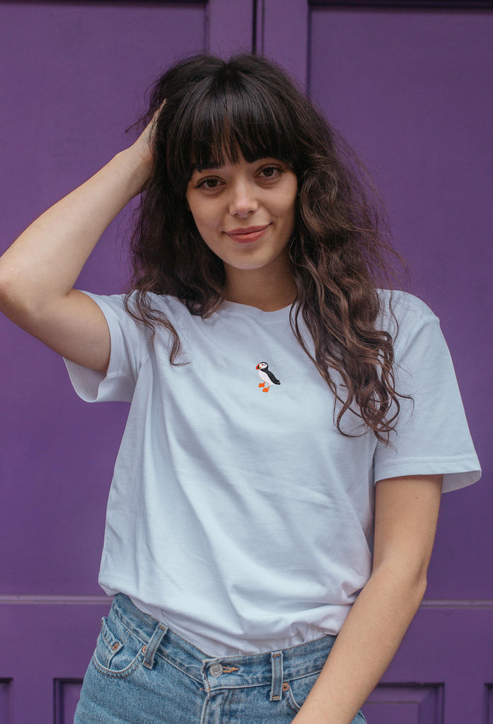 puffin womens t-shirt Big Wild Thought