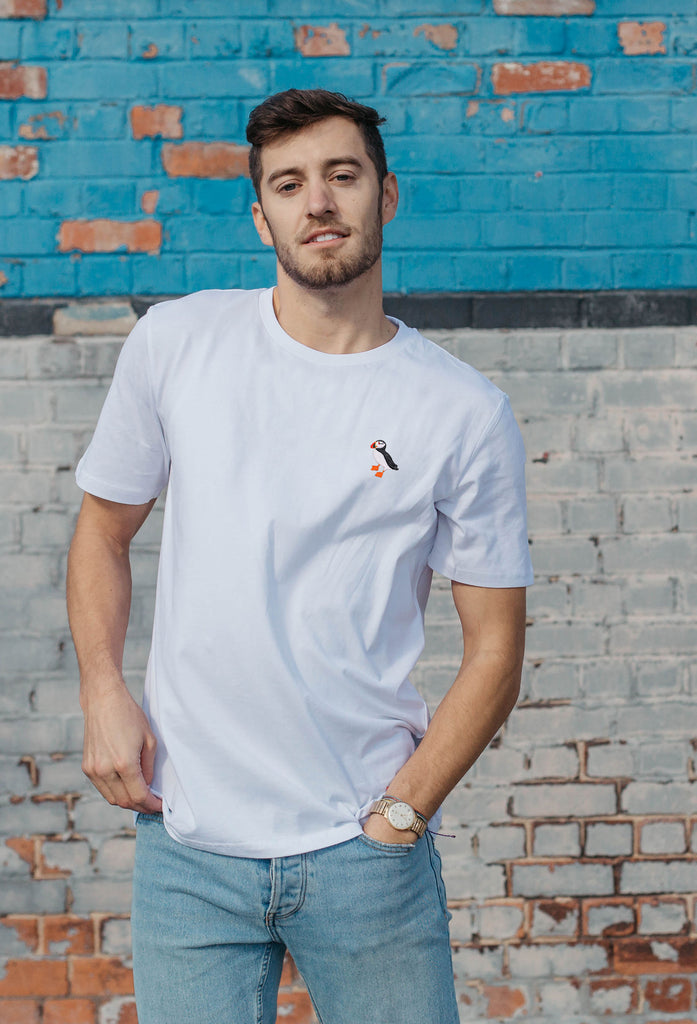 puffin mens t-shirt Big Wild Thought
