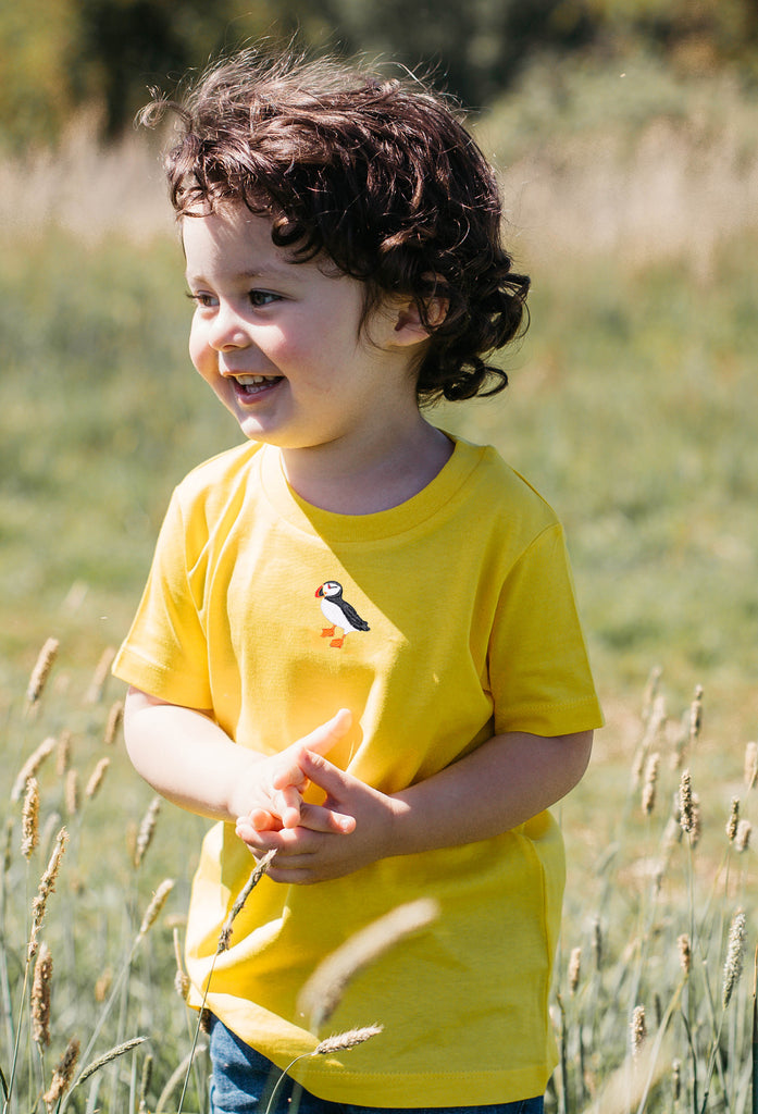 puffin childrens t-shirt Big Wild Thought