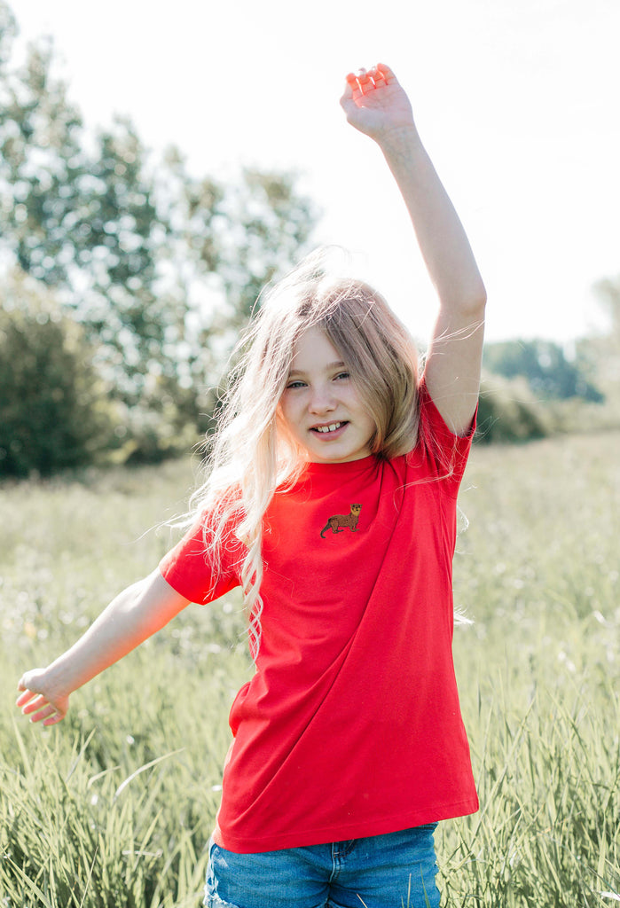 otter childrens t-shirt Big Wild Thought