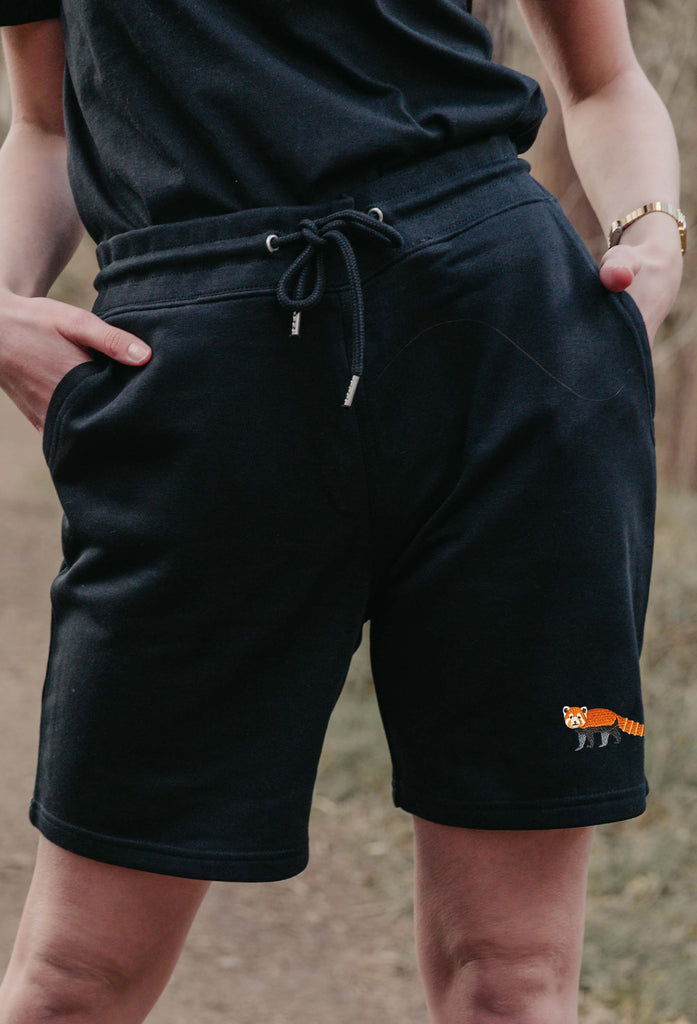 red panda womens sweat shorts Big Wild Thought