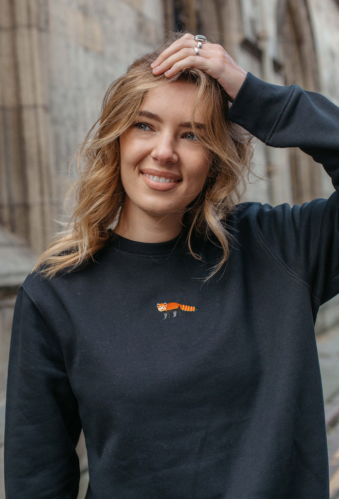 red panda womens sweatshirt Big Wild Thought