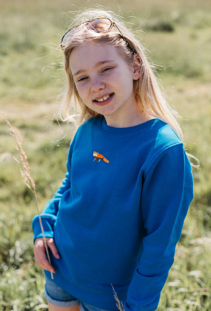red panda childrens sweatshirt Big Wild Thought