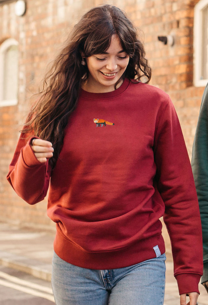 red panda womens sweatshirt Big Wild Thought